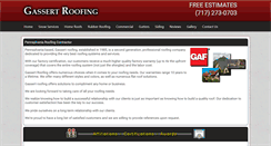 Desktop Screenshot of gassertroofing.com